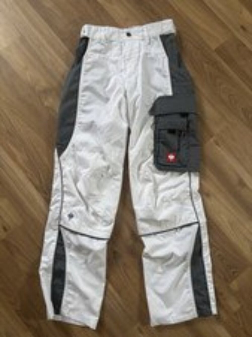 Engelbert Strauss Workwear Cargo Pants White Grey
